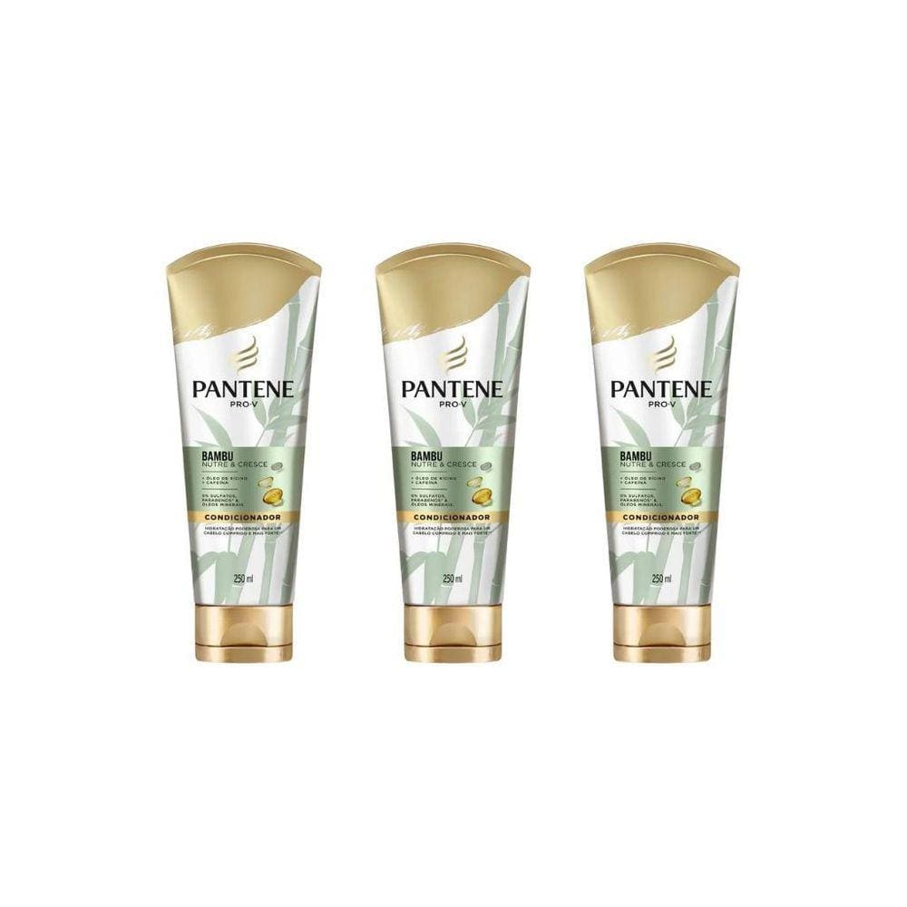 Condicionador Pantene 250Ml Bambu-Kit C/3Un