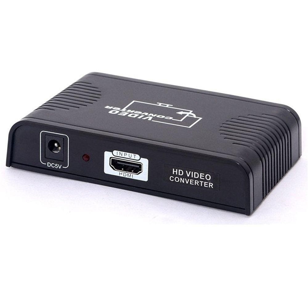 HDMI para SCART Conector Adaptador Conversor Upscaler Preto