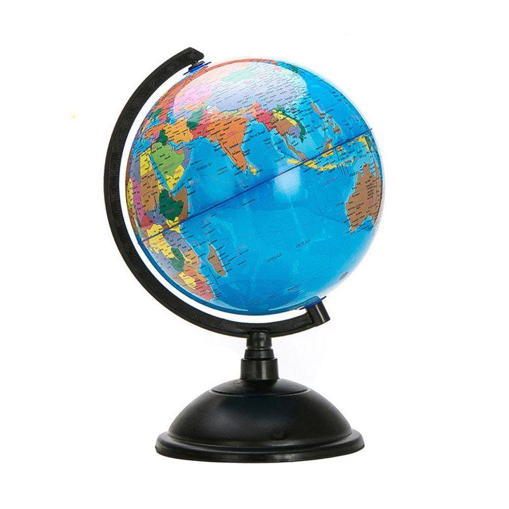 Mapa do Globo Mundial do Oceano de 20cm com Geografia do Suporte Rotativo Edu