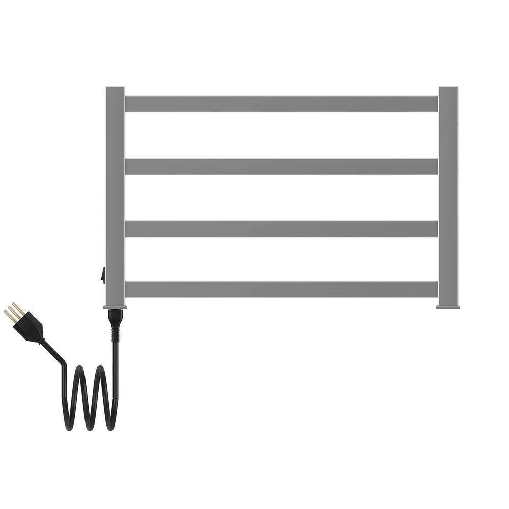 Toalheiro Aquecido Thermo Square Clean Bivolt e Bilateral Inox Polido