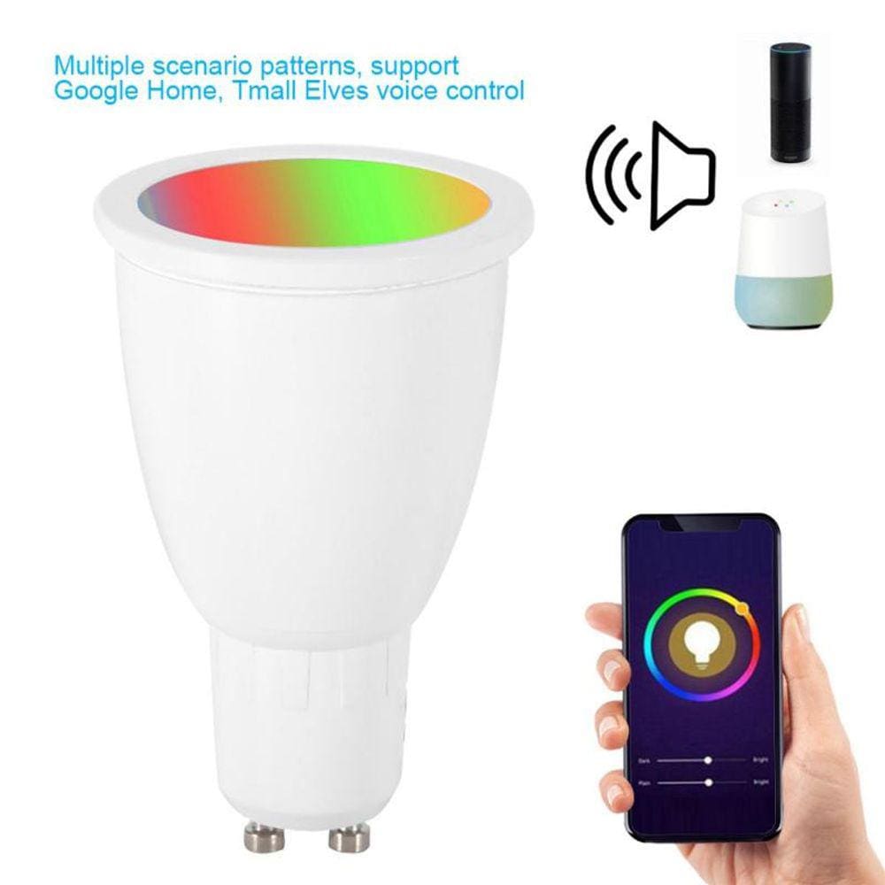 Lâmpada LED regulável inteligente com Wi-Fi e controle