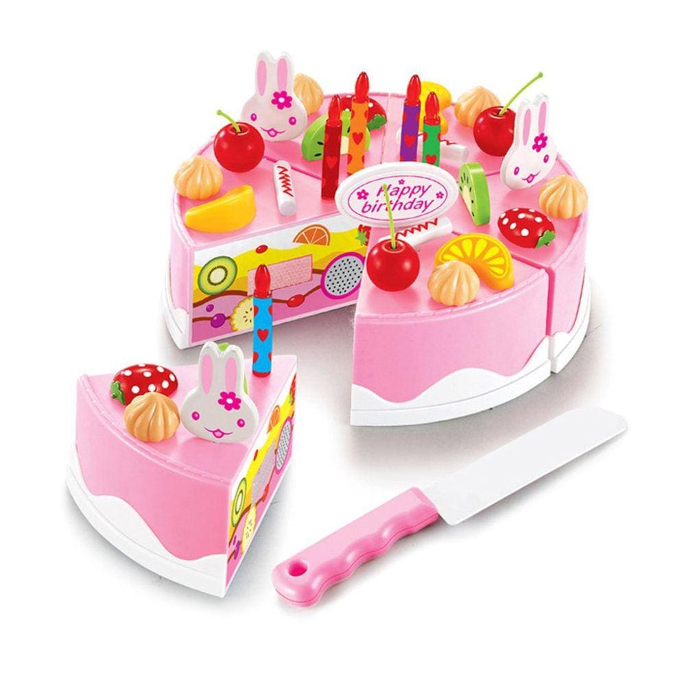 Brinquedo de cozinha DIY Cutting Cake Birthday para crianças