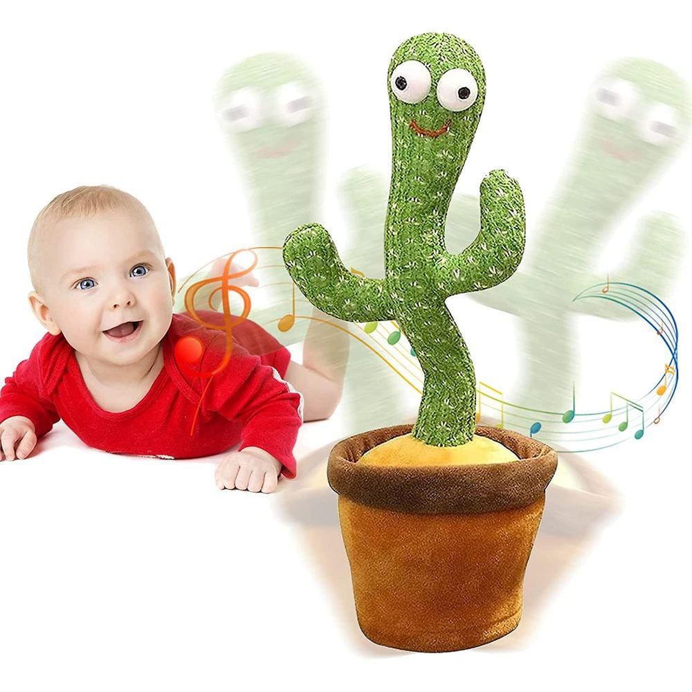 Emoin dançando cantando cacto brinquedo de pelúcia para crianças brincando (Um