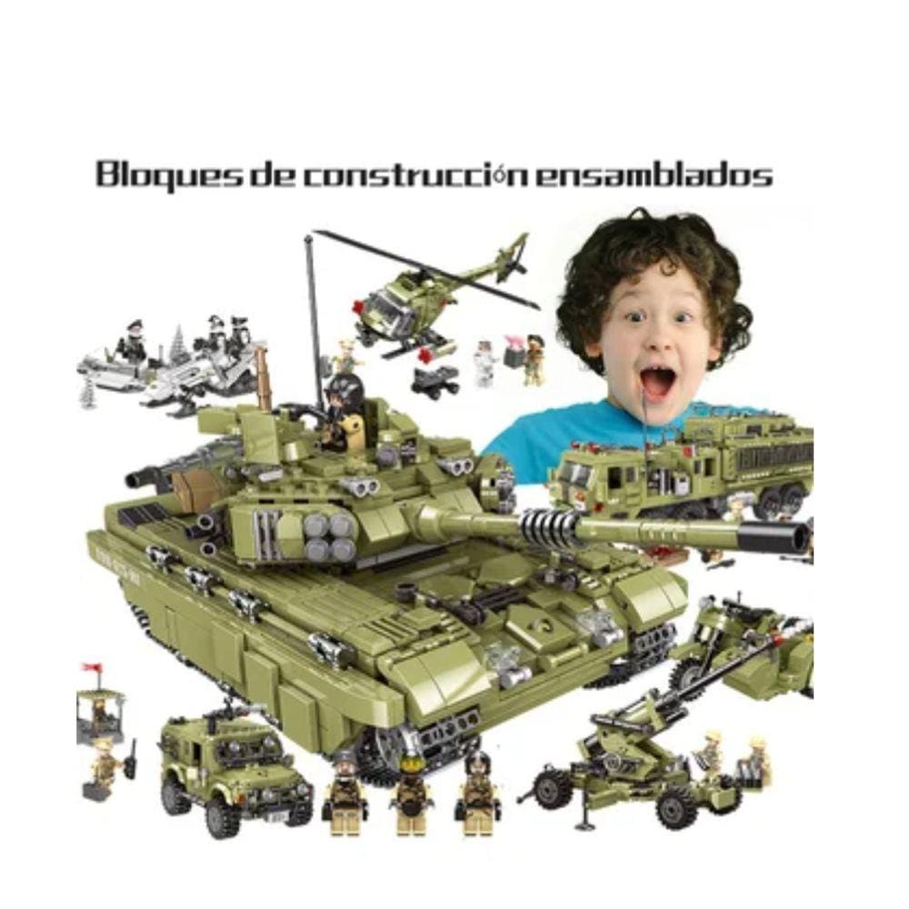 Tanque de montagem de quebra-cabeça de brinquedo ou helicóptero compatível com LEGO