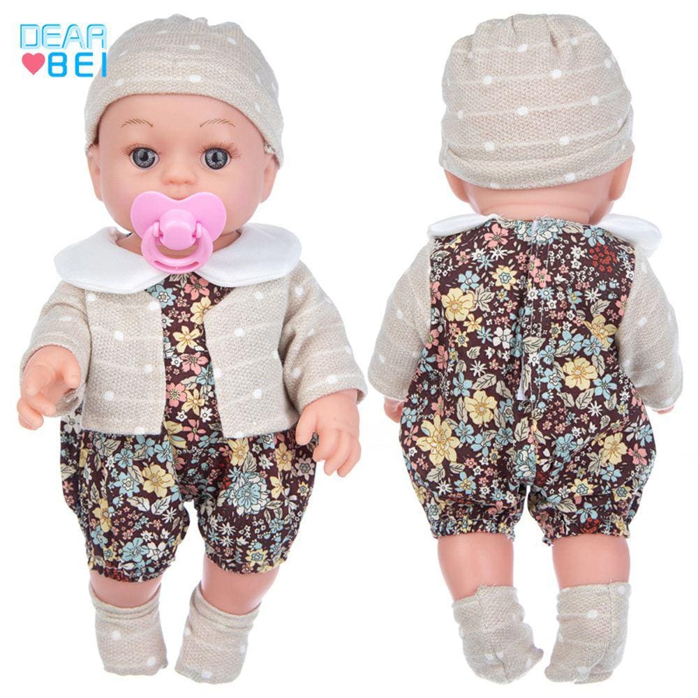 Boneca Reborn, silicone realista de 30 cm com roupas para crianças