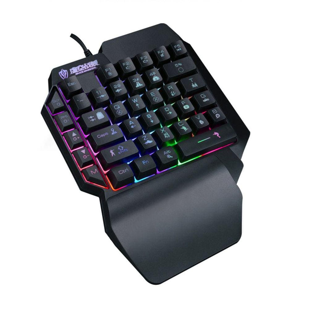 Teclado mecânico pequeno de uma mão Teclado canhoto Se