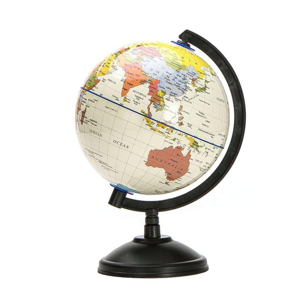 World Globe Ocean World Map 20 cm com base giratória
