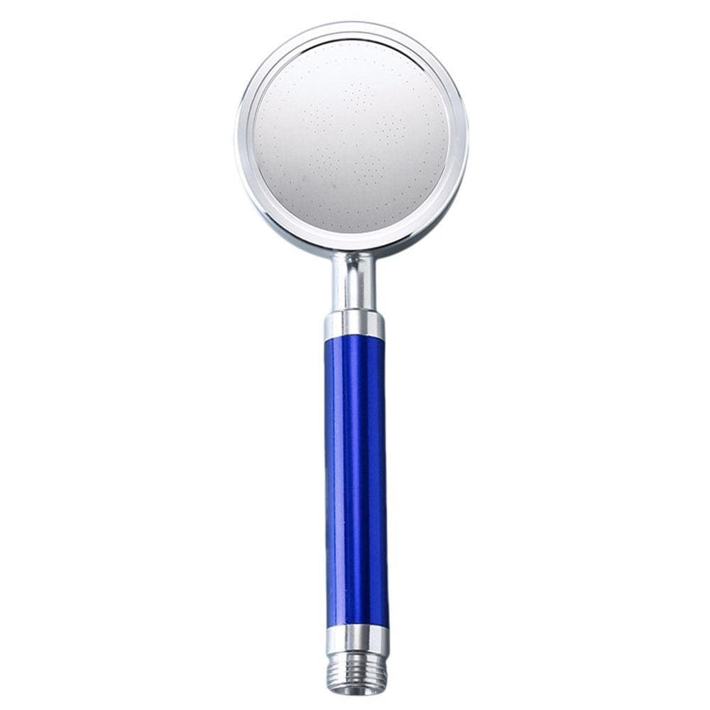Cabeça de chuveiro portátil que economiza água, ABS, cromo, 8 cm de diâmetro