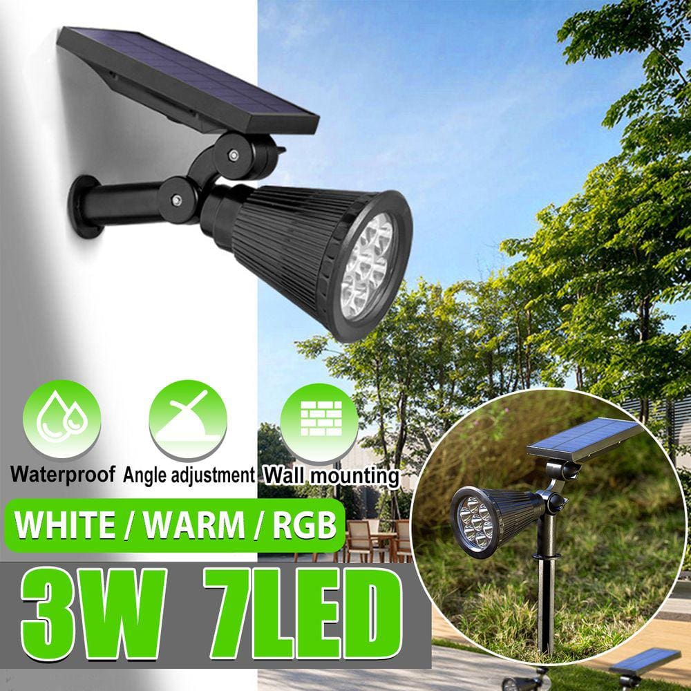 IP65 impermeável 270 ° RGB Solar LED Luz da Tocha Cintilante Ba