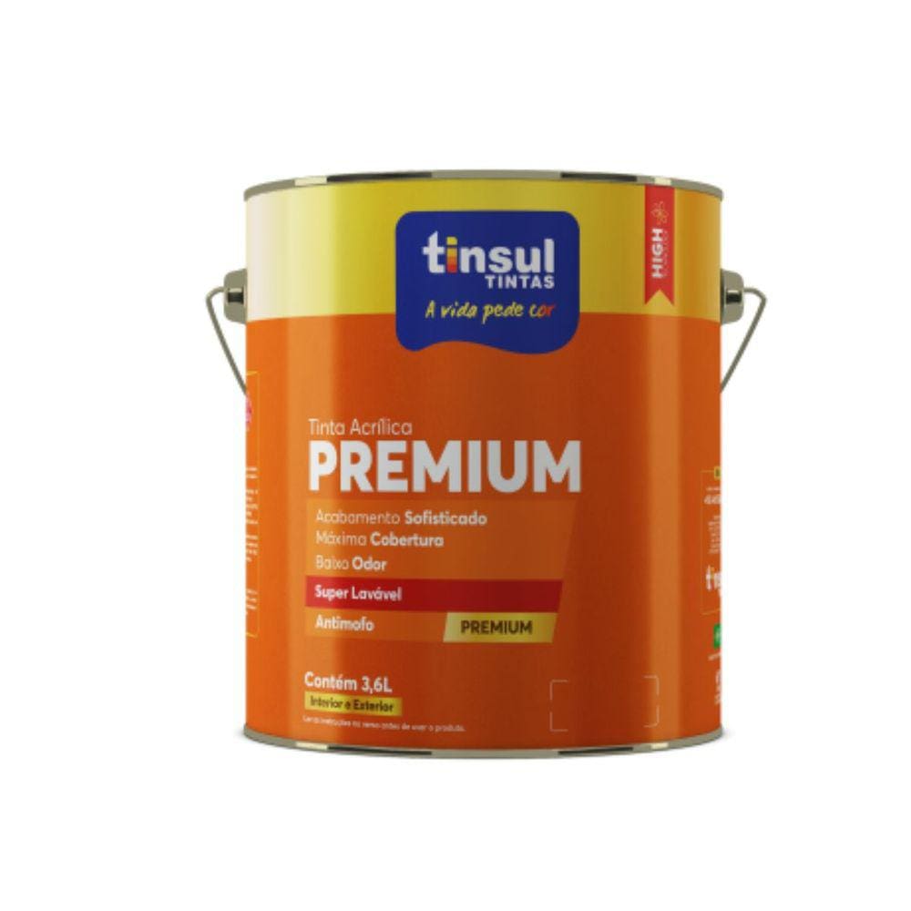 Tinta acrílica premium branco sb 900ml | tinsul