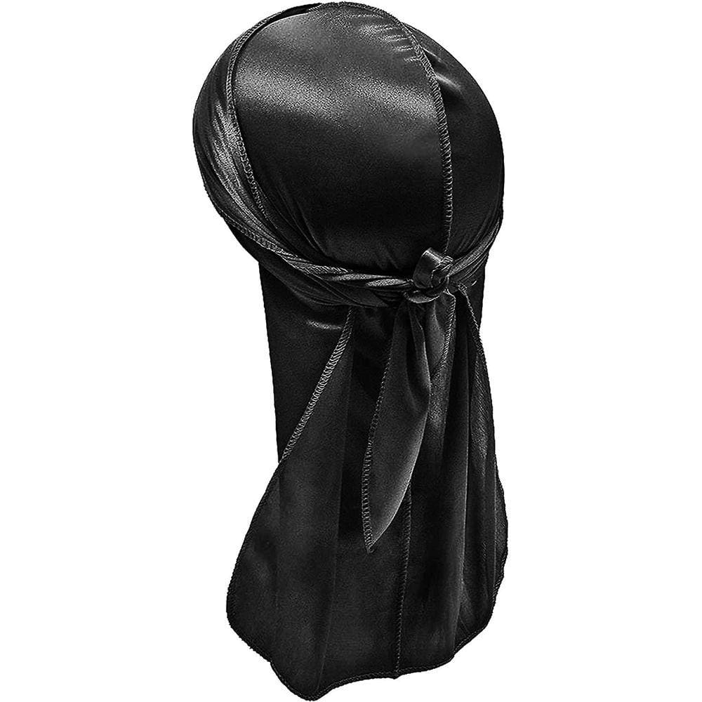 Trança de cauda longa Chapéu Pirata (Preto) (Um Tamanho)