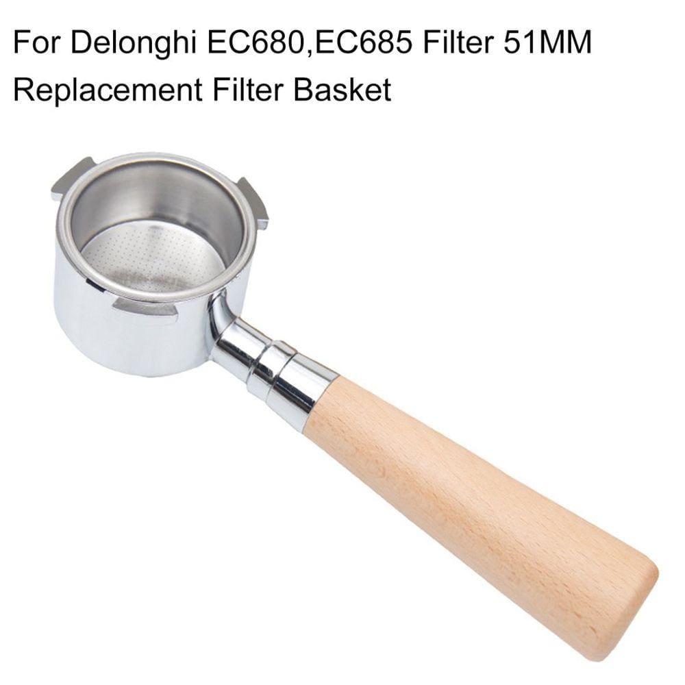 Portafiltro de filtro de café sem fundo para Delonghi EC680/EC68