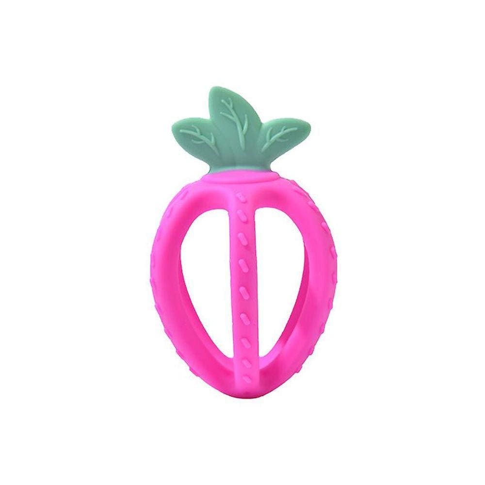 3pcs bebê denting brinquedos, morango em forma de recém-nascido dentição t