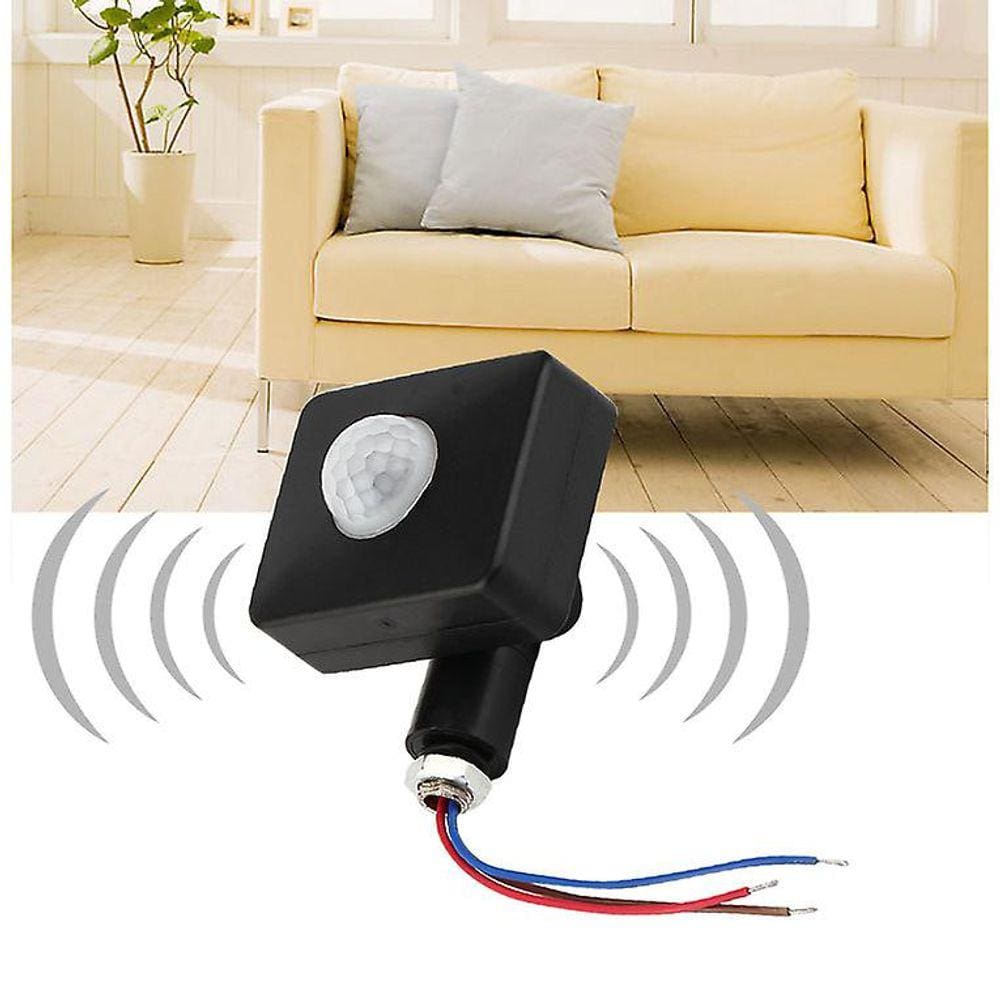 PRETO 12M PIR12V / PIR85-265V Segurança PIR Movimento Infravermelho S