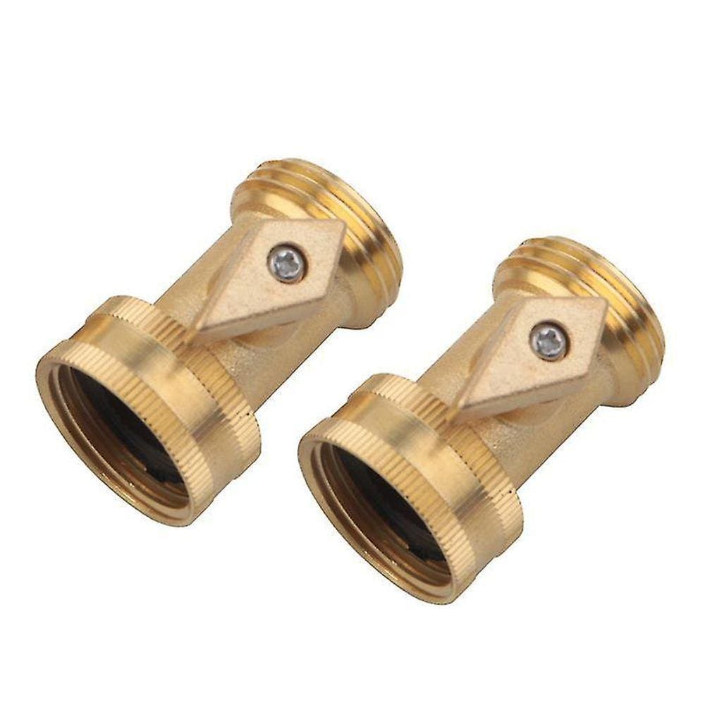 2 Pack Mangueira de jardim 2 Mangueira Conector de água de uma maneira desligada V