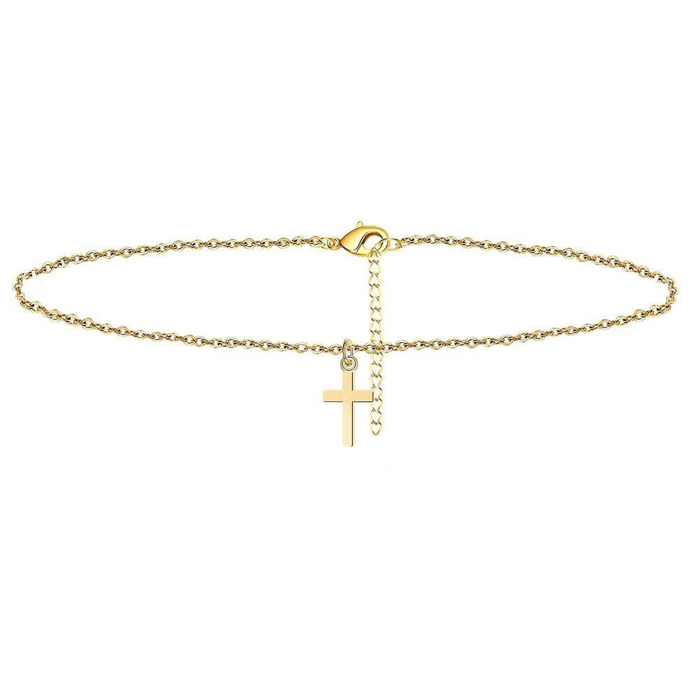 Ouro#Tamanho ajustável Golden Beach Tornozeleira Joias para