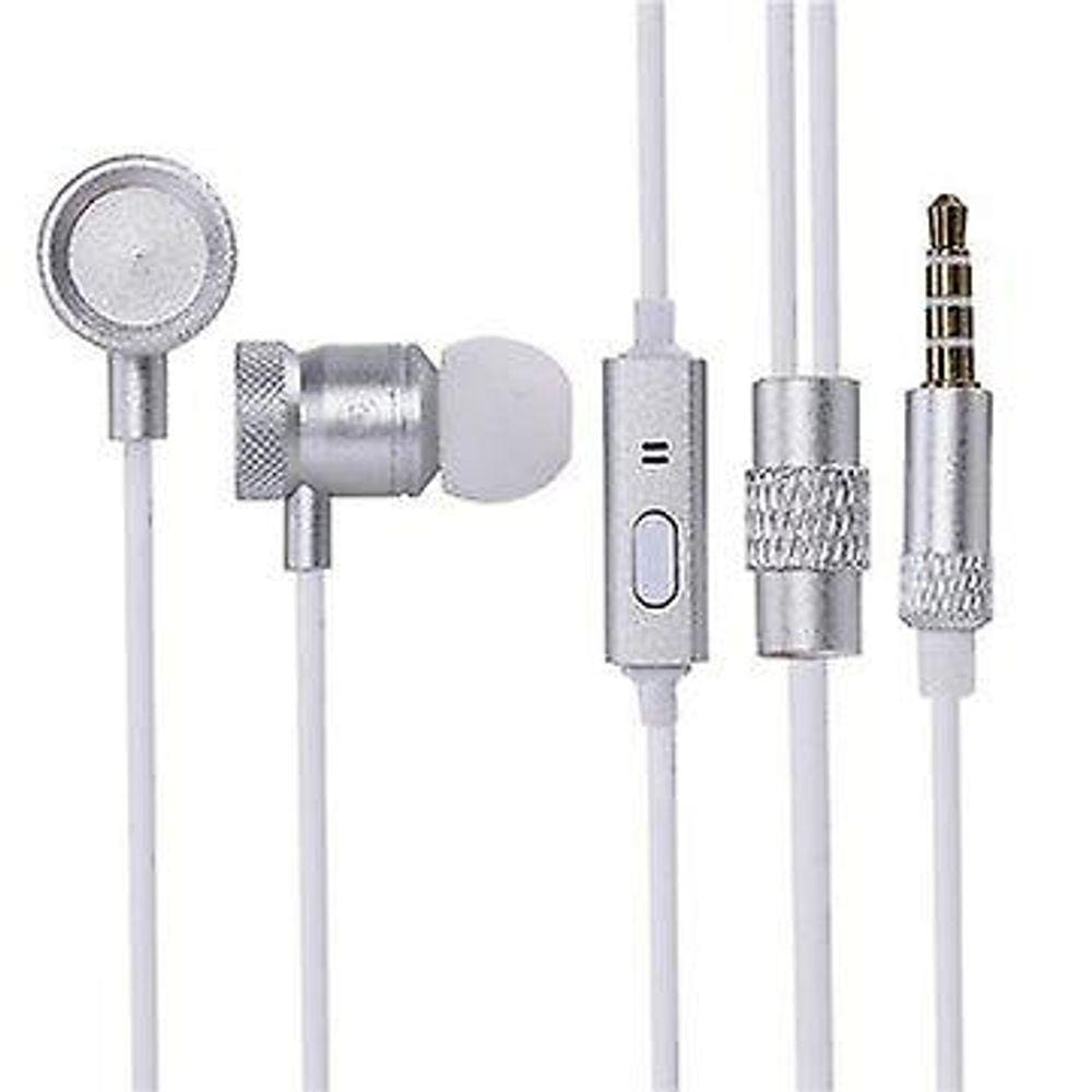 MINGGE-M900 metal in-ear fones de ouvido com microfone (um