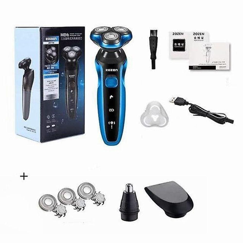 Zn1159-azul 03# Barbeador elétrico recarregável Shaver elétrico