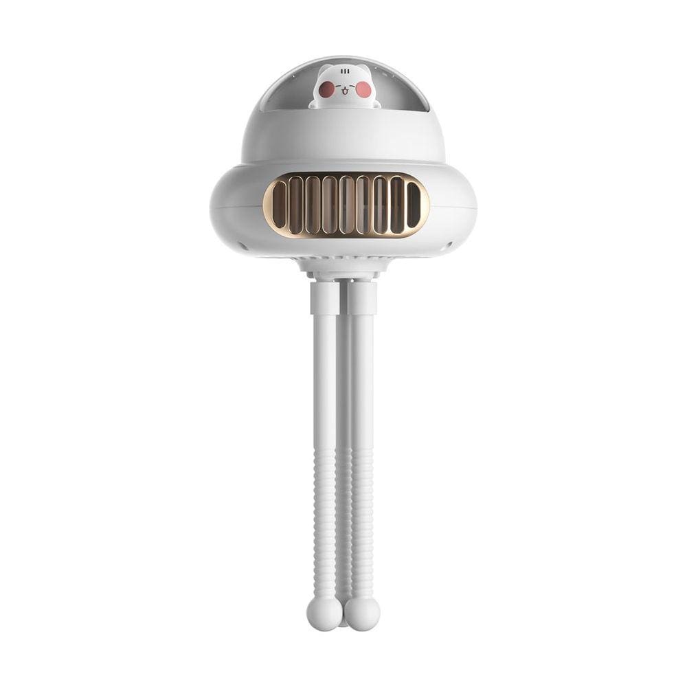 Octopus Fan Rotating Fan Balançando Cabeça USB Ventilador Recarregável W