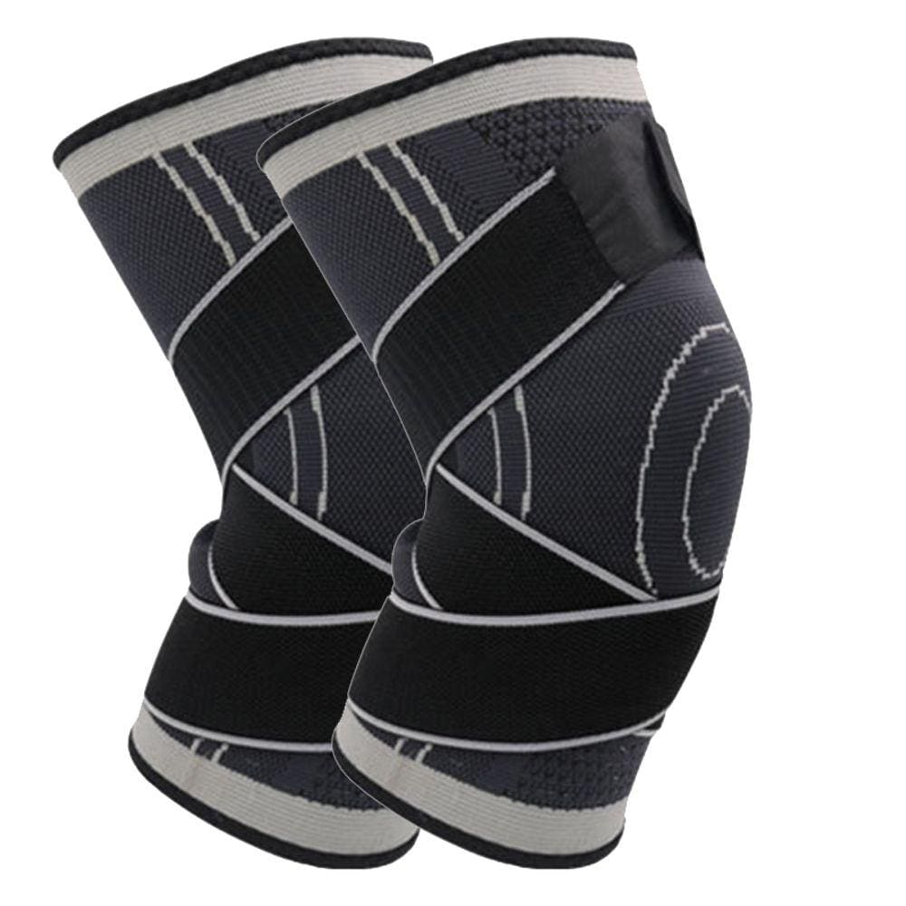 1 Par de Joelheiras Esportivas Masculinas Onesize Elastic Knee Brace