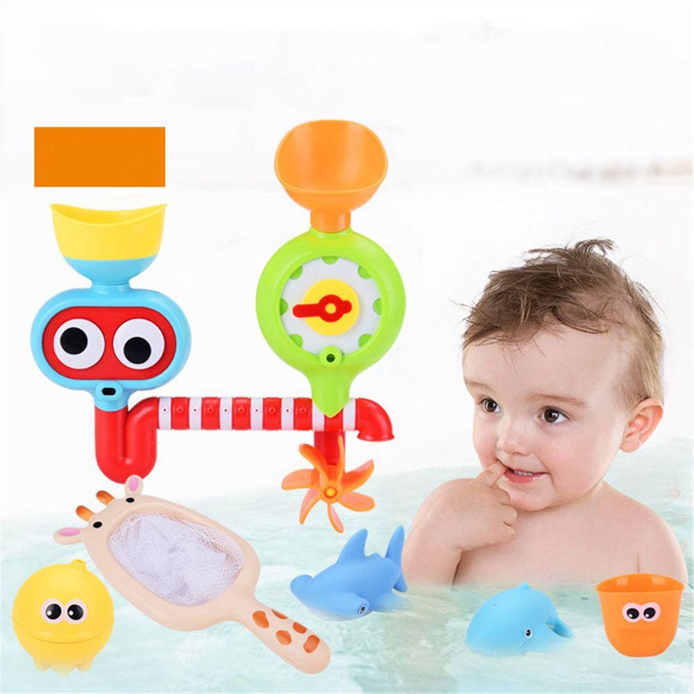 Bonito bebê banho animais brinquedos chuveiro criança banheira de água banheiro