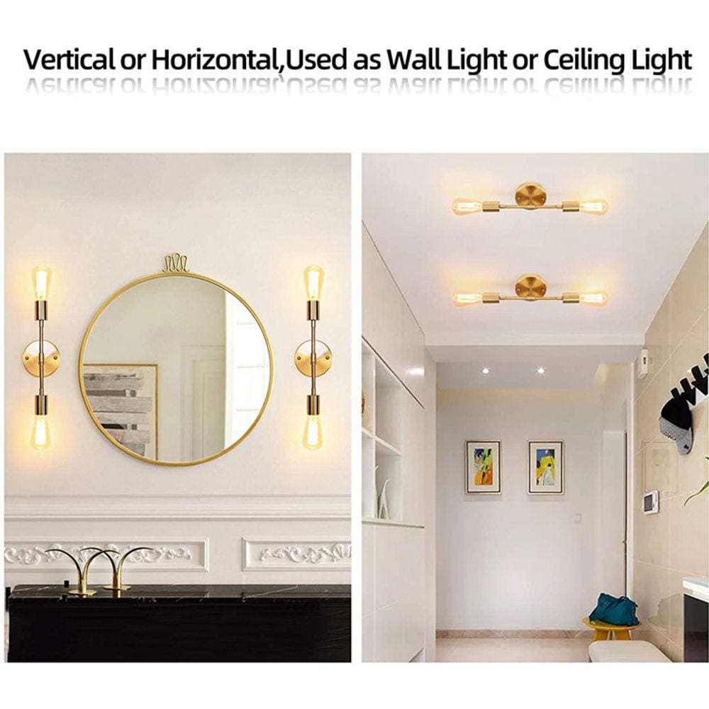 Peça de ouro arandela de parede minimalista América penteadeira