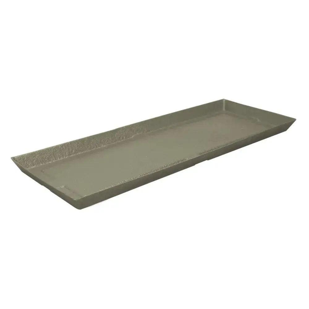 Prato para Vaso de Plantas de Planta Retangular Slim 84 Mármore