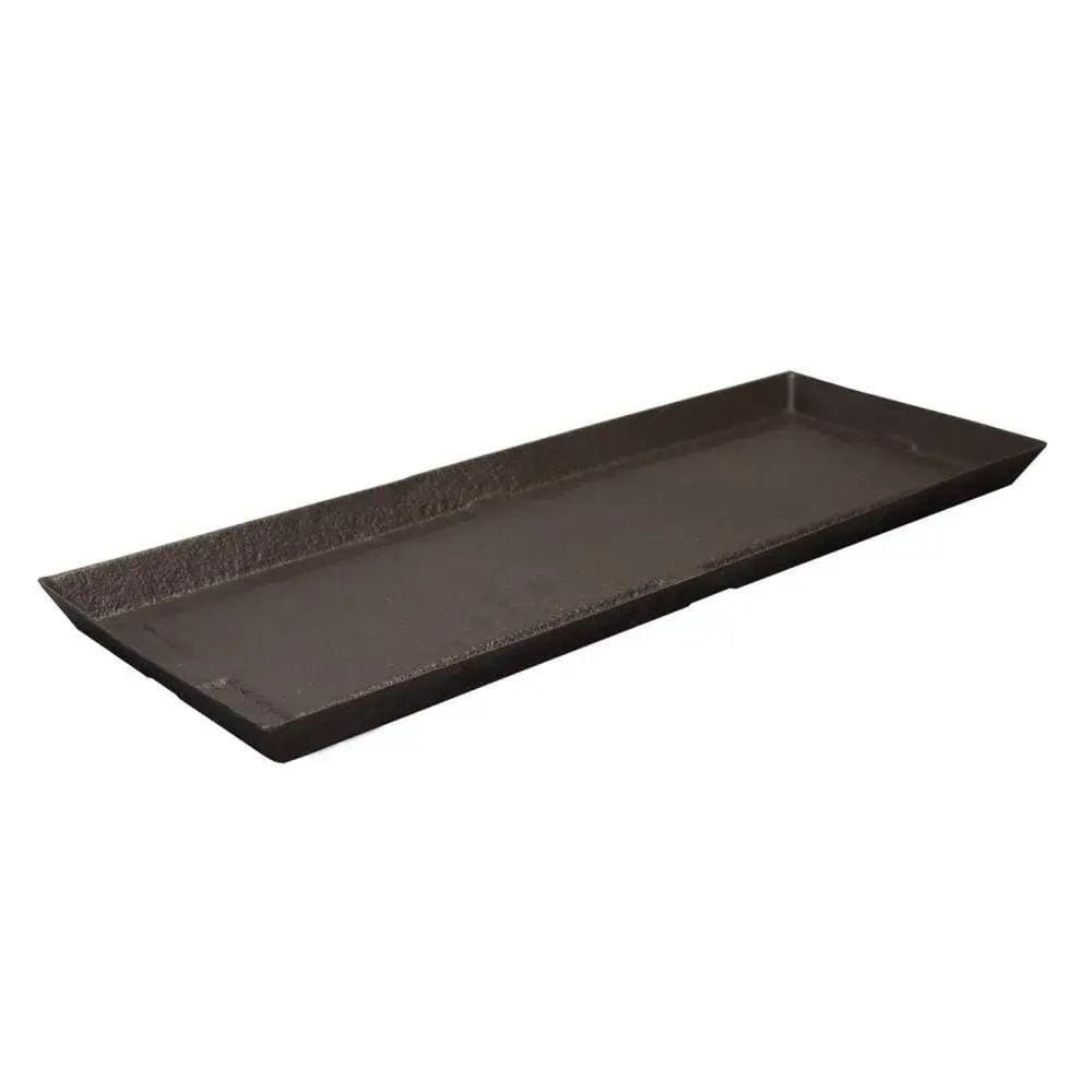 Prato para Vaso de Plantas de Planta Retangular Slim 84 Café