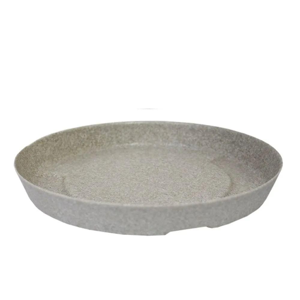 Prato para Vasos de Planta Redondo Slim 36 Cimento