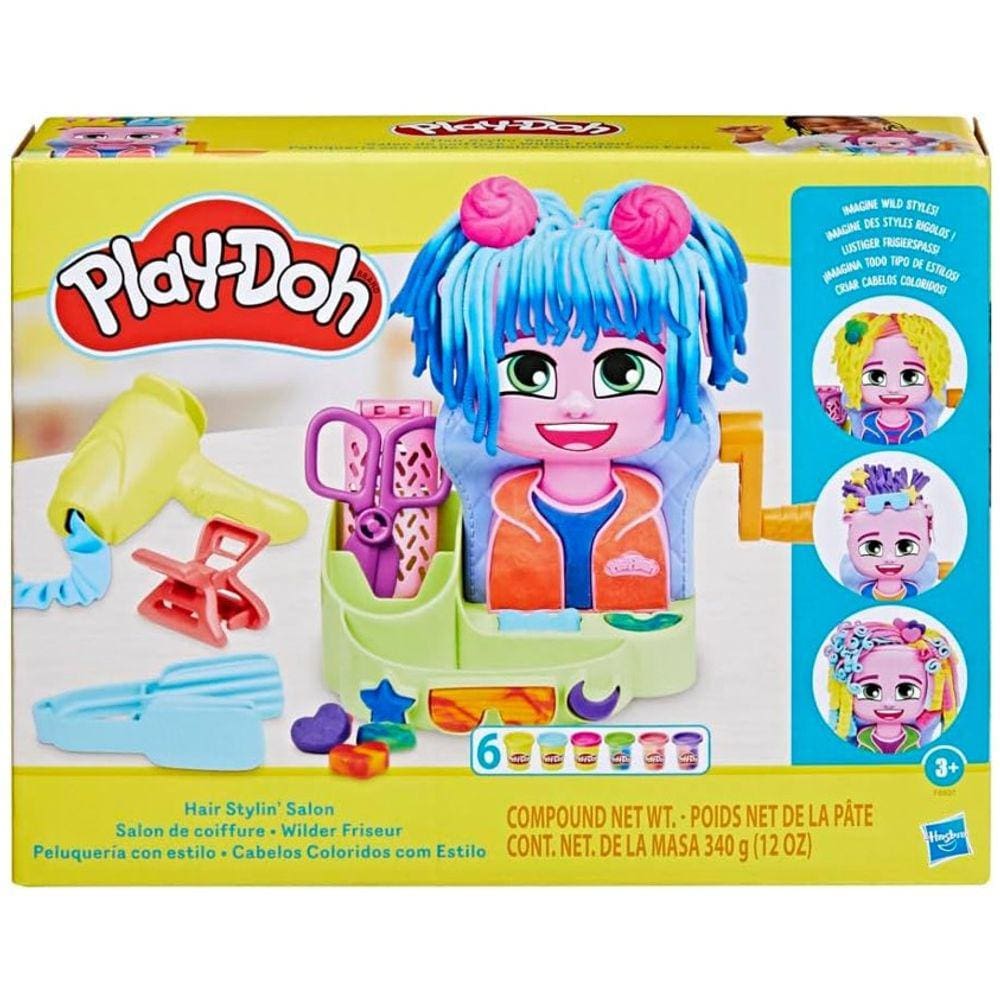 Massinha Play-Doh Cabelos Coloridos Com Estilo Hasbro F8807