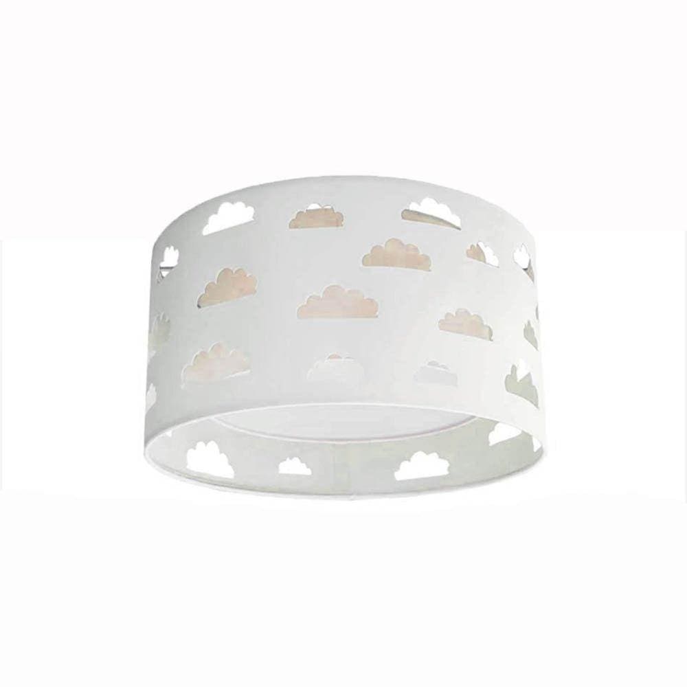 Luminária Plafon Nuvens Duplo 30x16 Cru/Branco