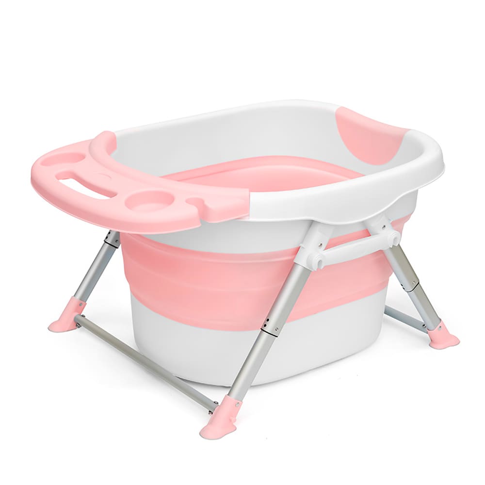 Banheira Infantil Ofurô Dobrável Silicone Retrátil