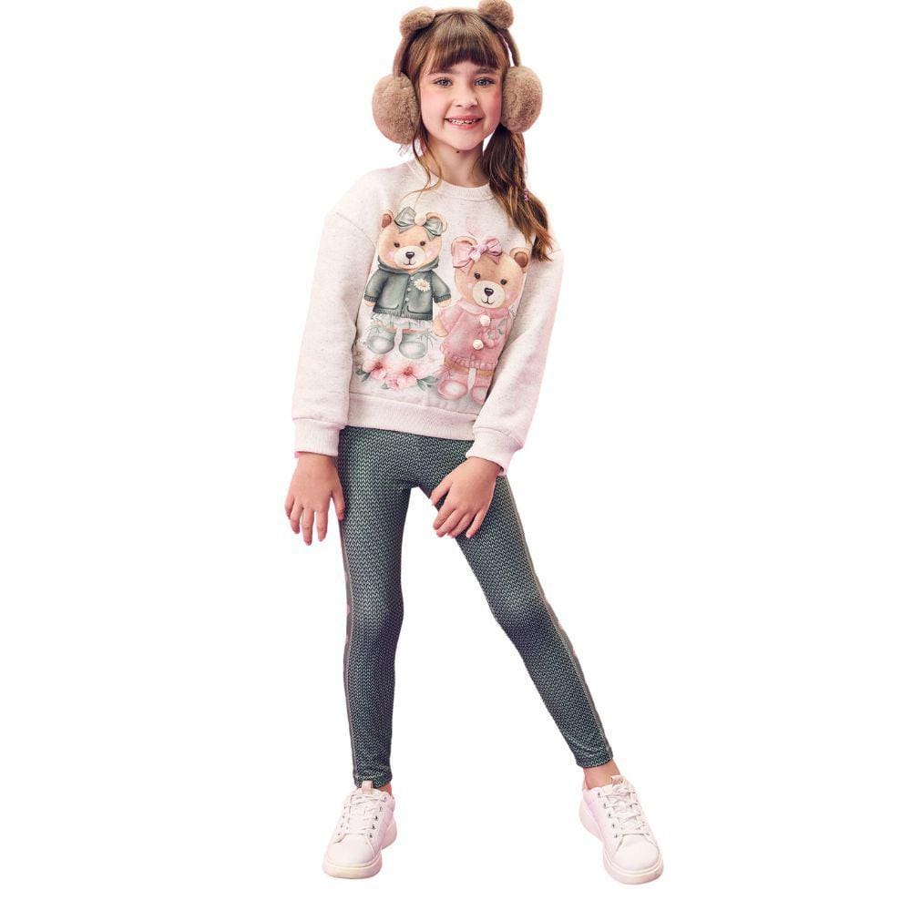 Conjunto Blusão Legging Urso Kukiê 71601