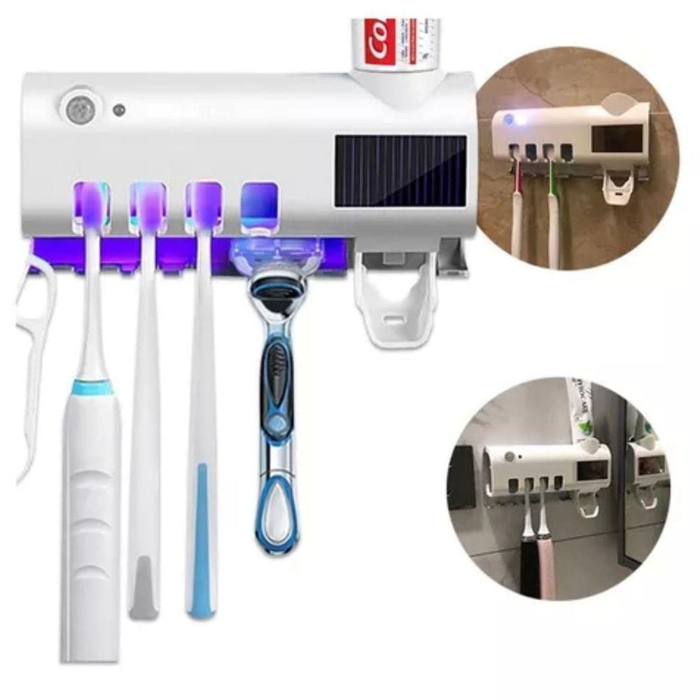 Porta Escova Elétrico Usb Com Luz Uv