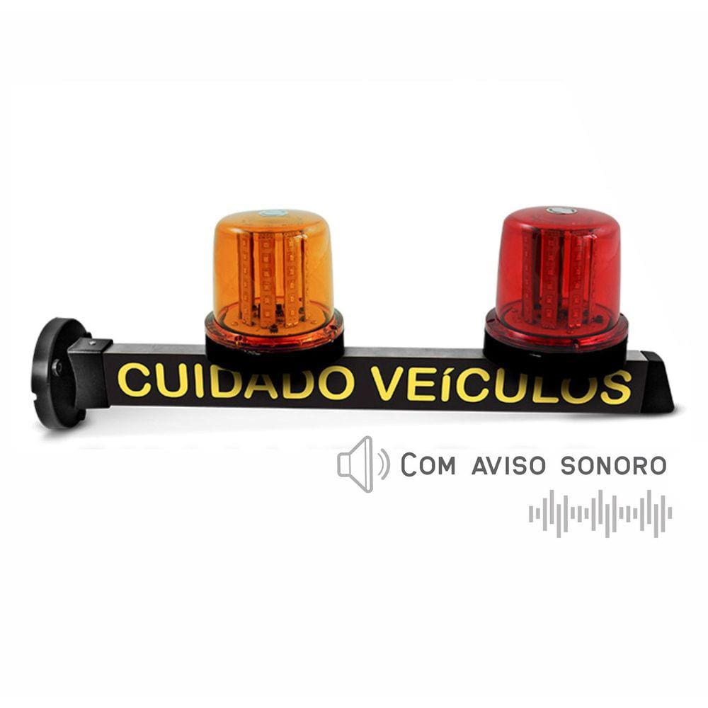Sinalizador Garagem Aviso Sonoro Entrada Saida Veiculos