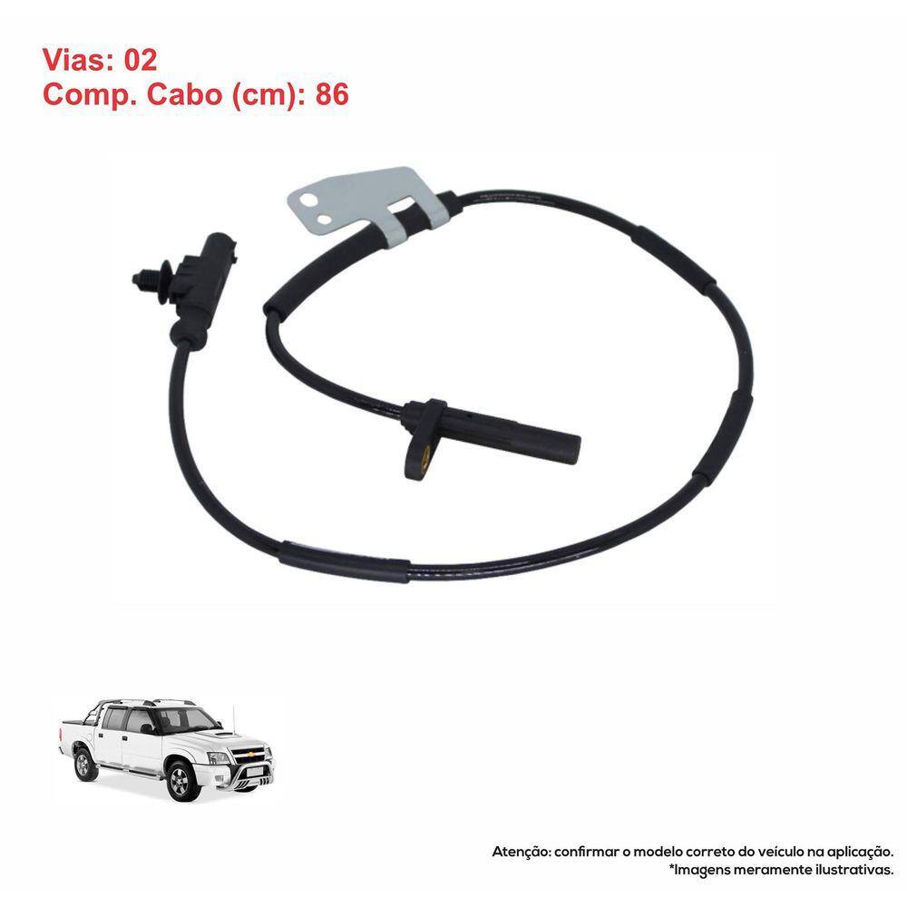 SENSOR ABSSensor Abs Dianteiro Gm S10 2.4 Flex 2008>2012