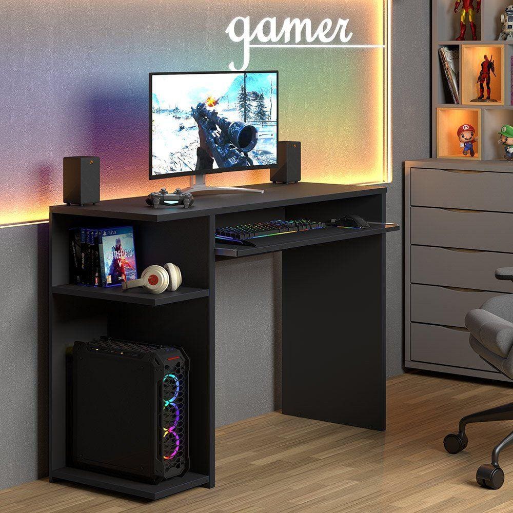 Escrivaninha Gamer JM Preto - Jm3