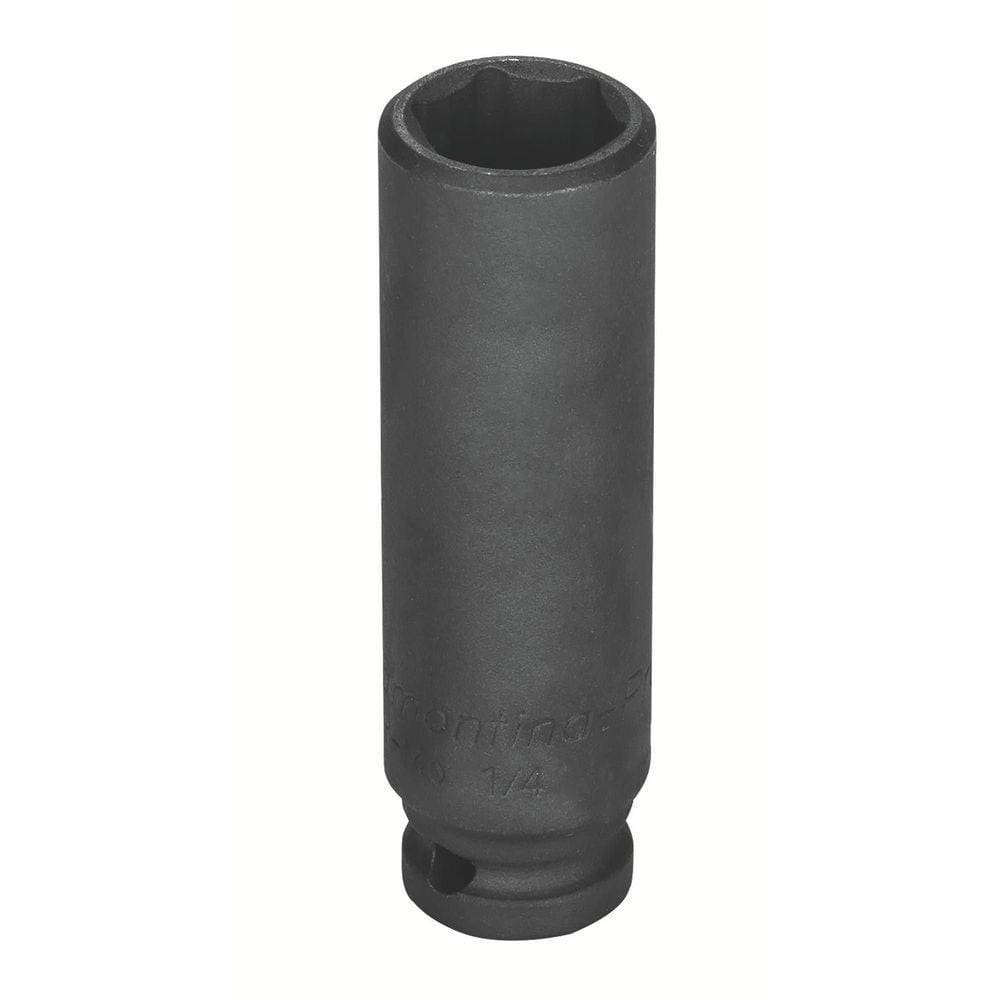 Soquete Impacto Sextavado Longo Aço Cromo Molibdênio 15mm - Encaixe 1/4pol Tramontina Pro Tramontina