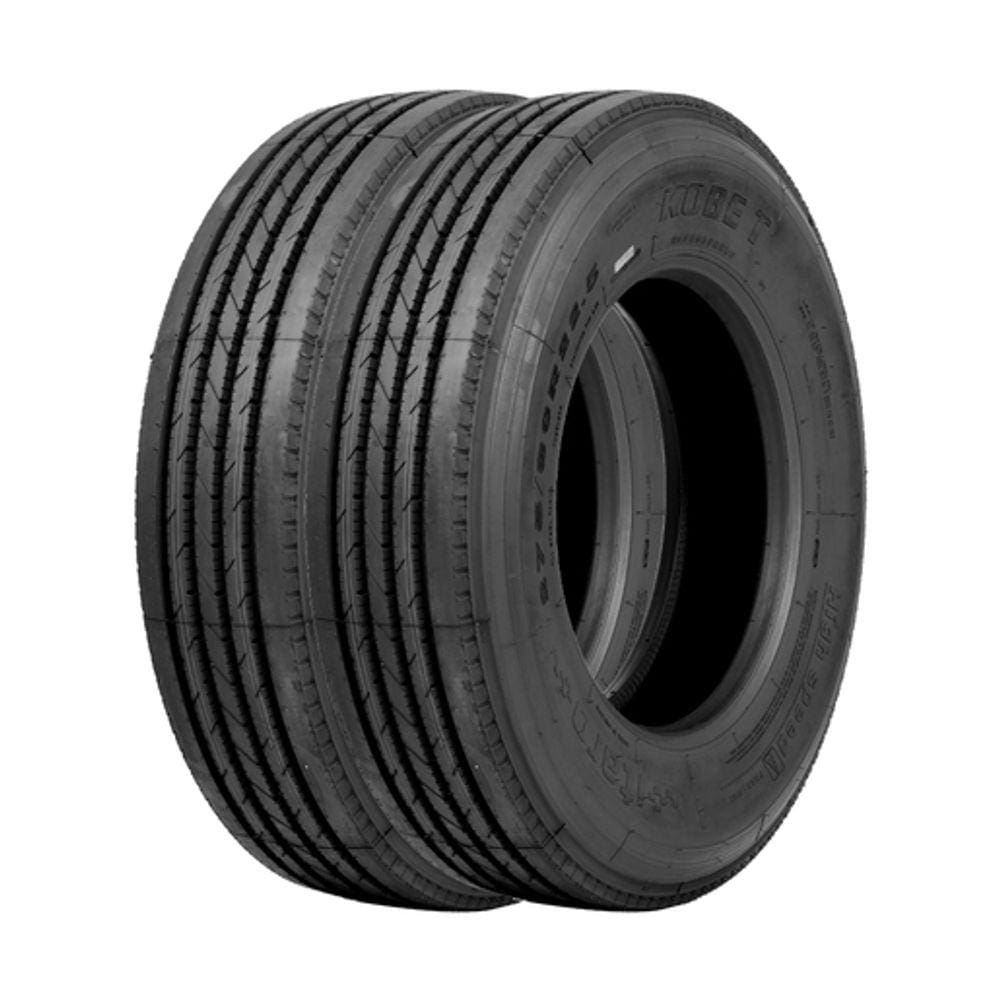 Jogo 2 Pneus Itaro Aro 22.5 Kobe T 295/80R22.5 152/148L 18 Lonas - Direcional / Liso
