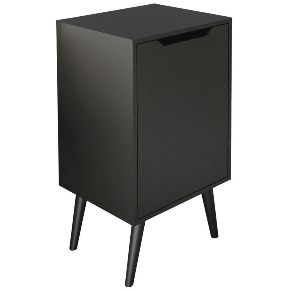 Gabinete Para Banheiro Pes Palito 1 Porta Bn3641 Preto Tecno Mobili Preto