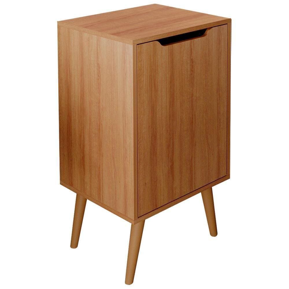 Gabinete Para Banheiro Pes Palito 1 Porta Bn3641 Amendoa Tecno Mobili Amendoa