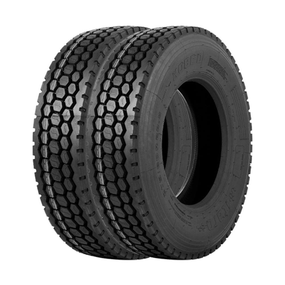 Jogo 2 Pneus Itaro Aro 22.5 Kobe D 295/80R22.5 152/148L 18 Lonas - Tração / Borrachudo