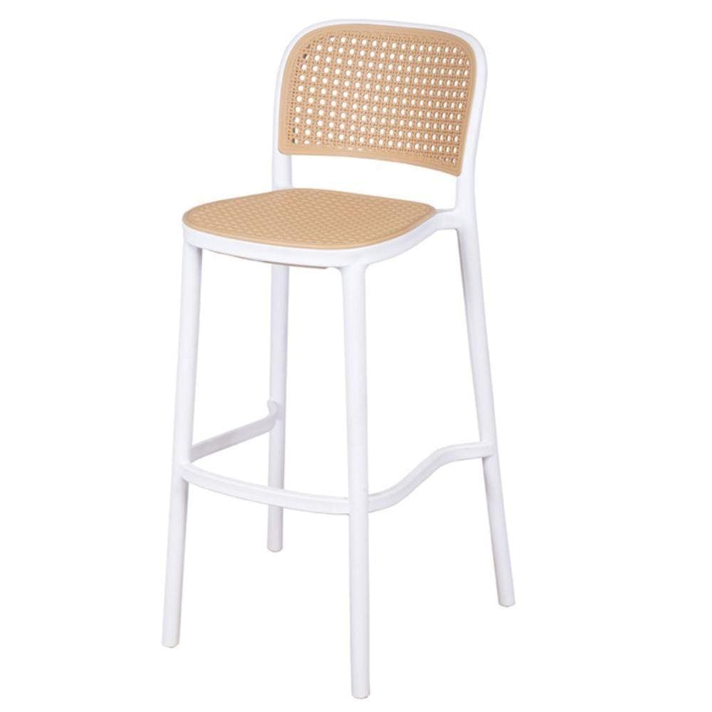 Banqueta Alta Amis Polipropileno Branco