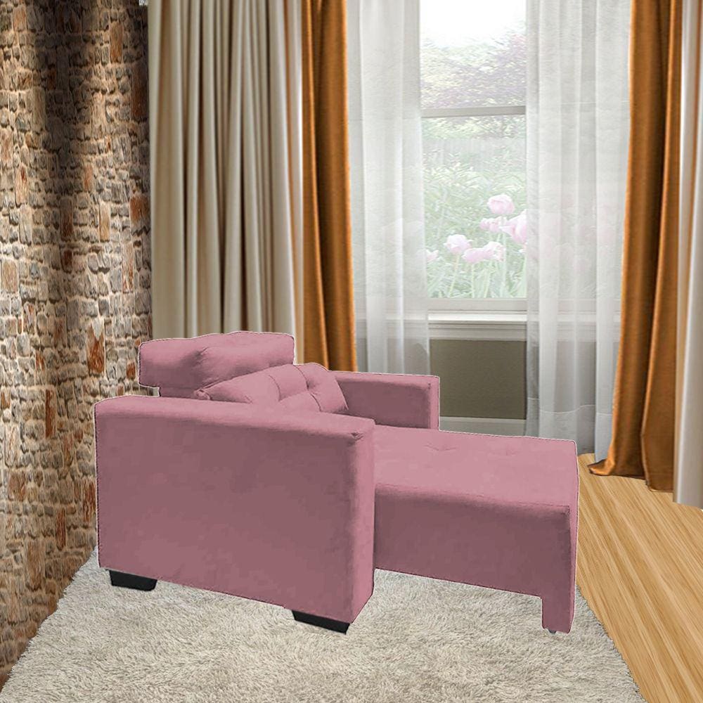 Poltrona Amamentação E Decoração Veneza Exclusiva Rosa