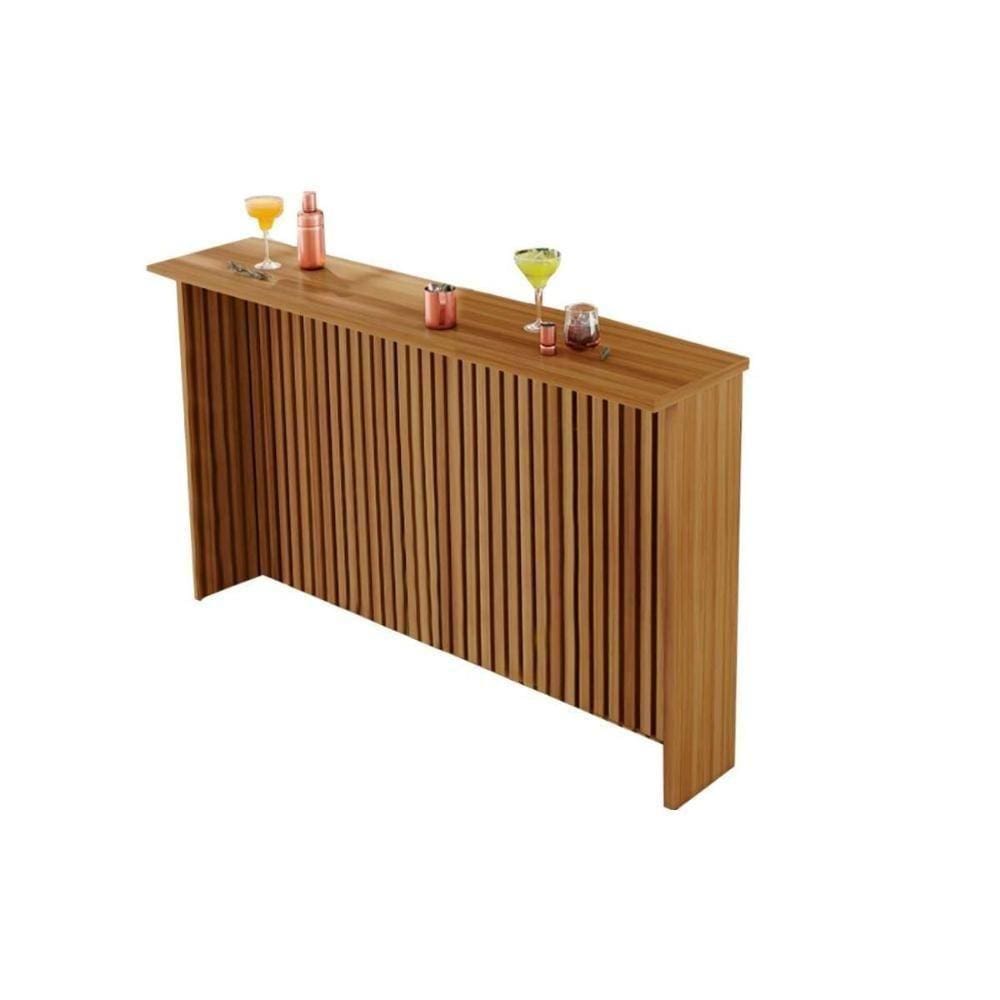 Balcão De Cozinha Painel Ilha Gourmet Imperatriz Ripado 120cm Freijó - Nesher
