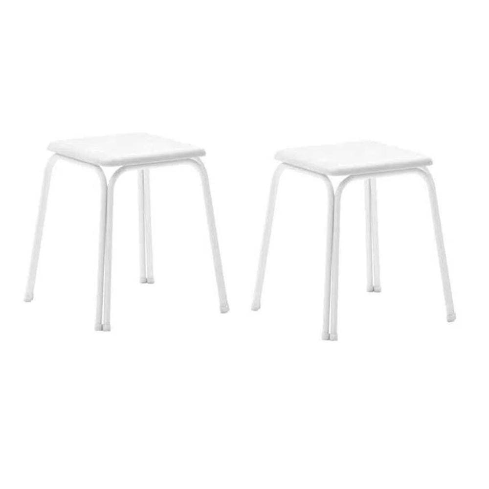 Banqueta De Cozinha 1748 2 Banquetas Branco - Carraro