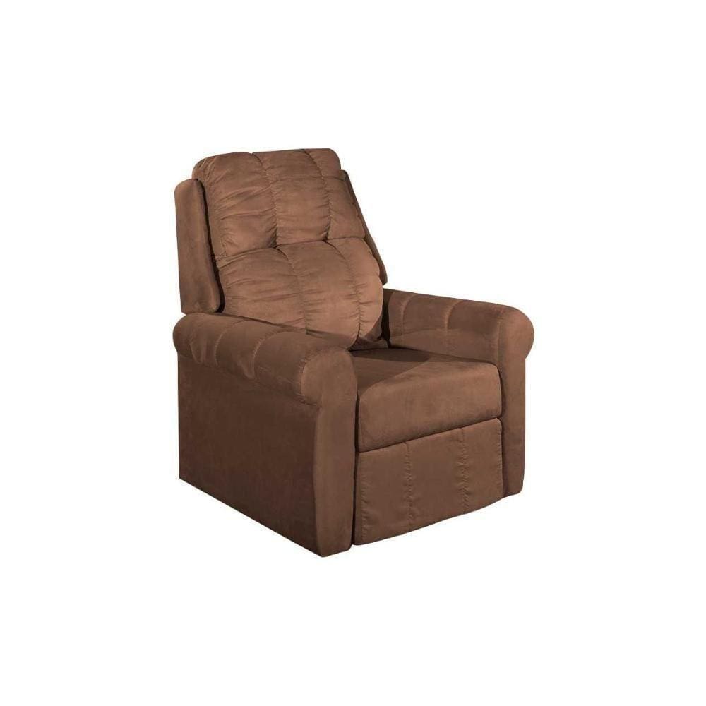 Poltronas De Amamentação Reclinável Mh1216 Slim Two Way Suede Castor - Herval