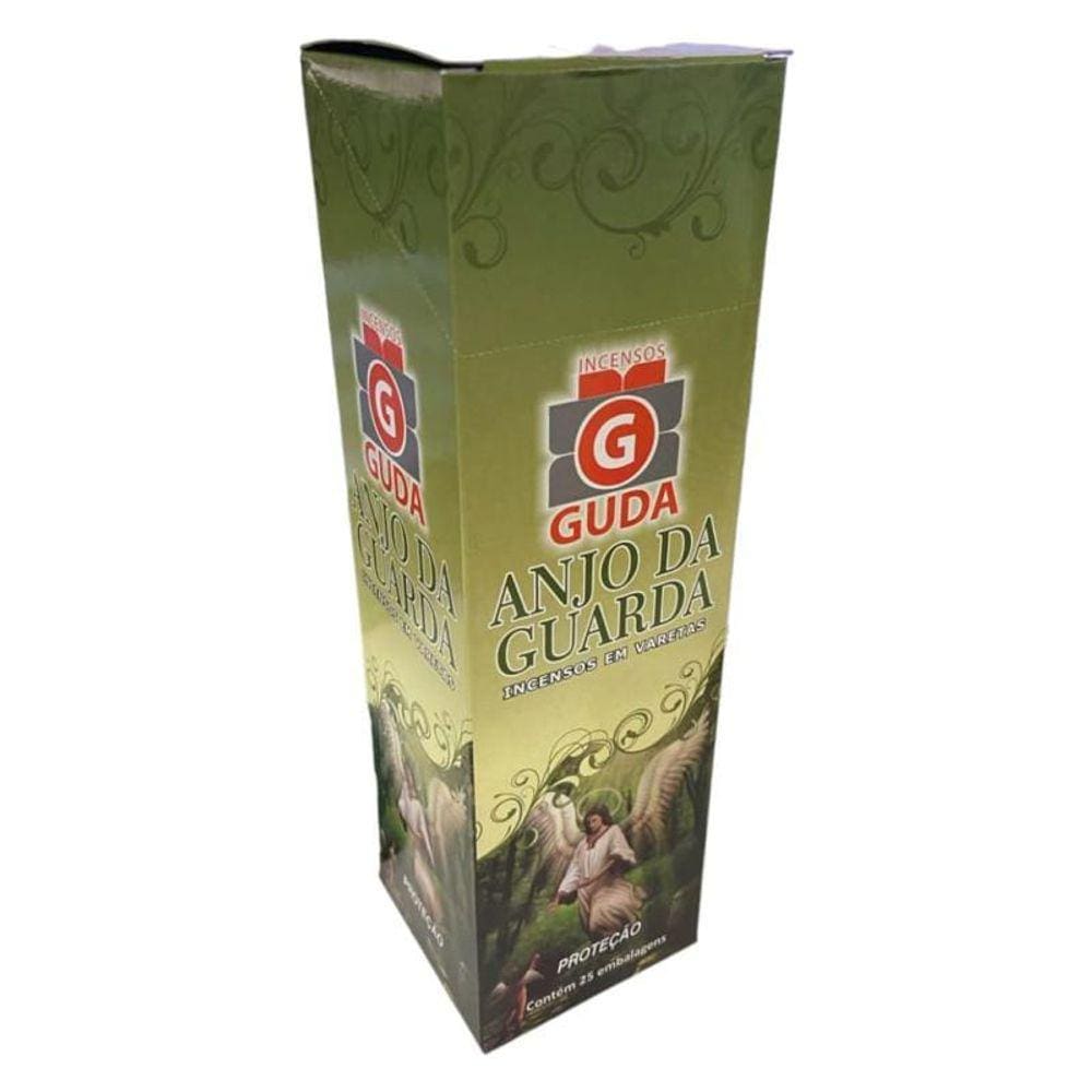 Incenso Anjo Da Guarda Guda Indiano 25 Caixas Com 7 Varetas