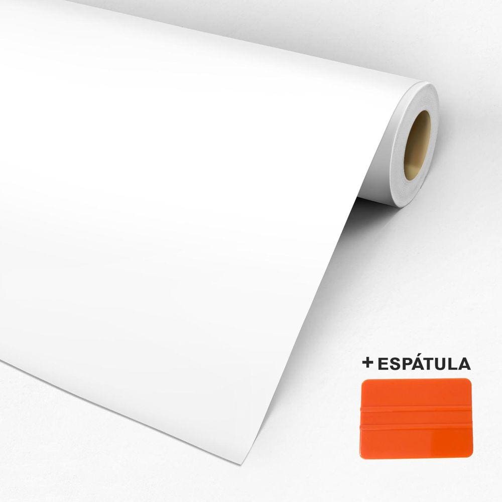 Adesivo Vinil Lavável Branco Fosco - Vinil Autocolante Para Envelopamento - À Prova D`Água