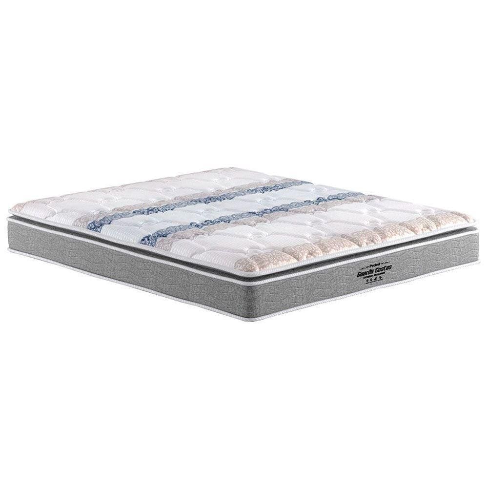 Colchão King Espuma Compact Ag 65 - D33 - Guarda Costas Extreme Pillow Top Gray (193x203x28)